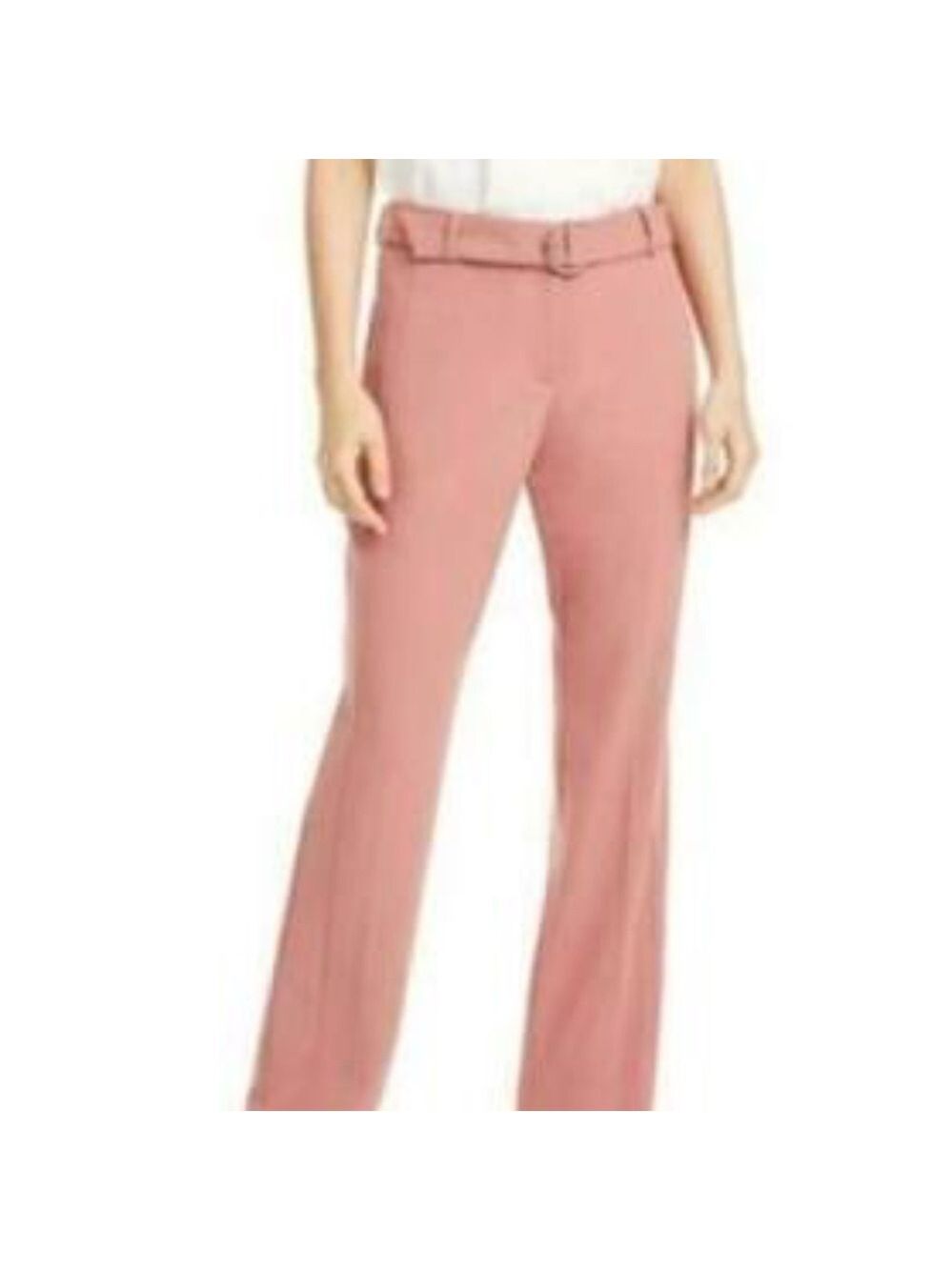 Alfani Belted Straight-Leg Pants